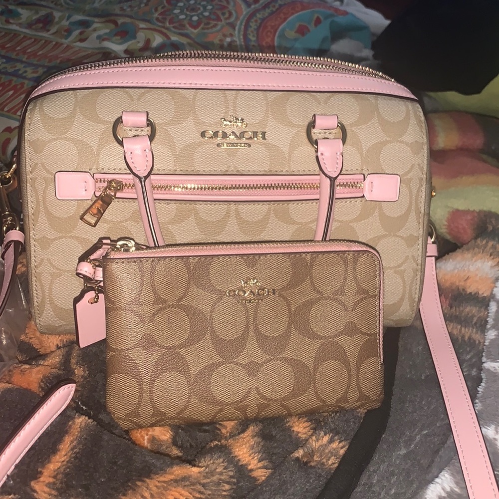 Coach bag and wristlet